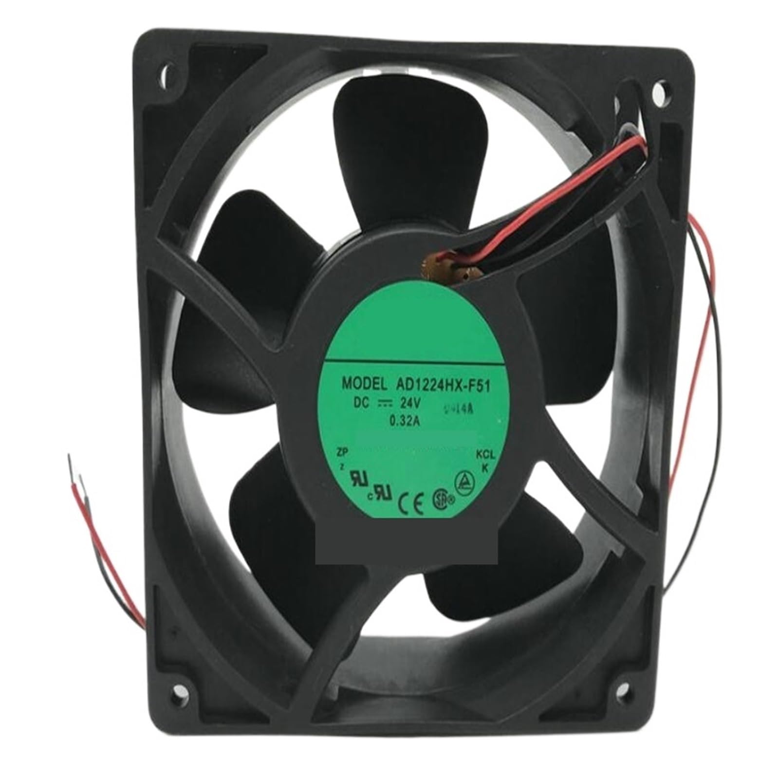 Uitgvdqat No Rgb Ad1224hx-F51 Dc24v 0.32A 120 * 38Mm Two-Wire Axial Fan