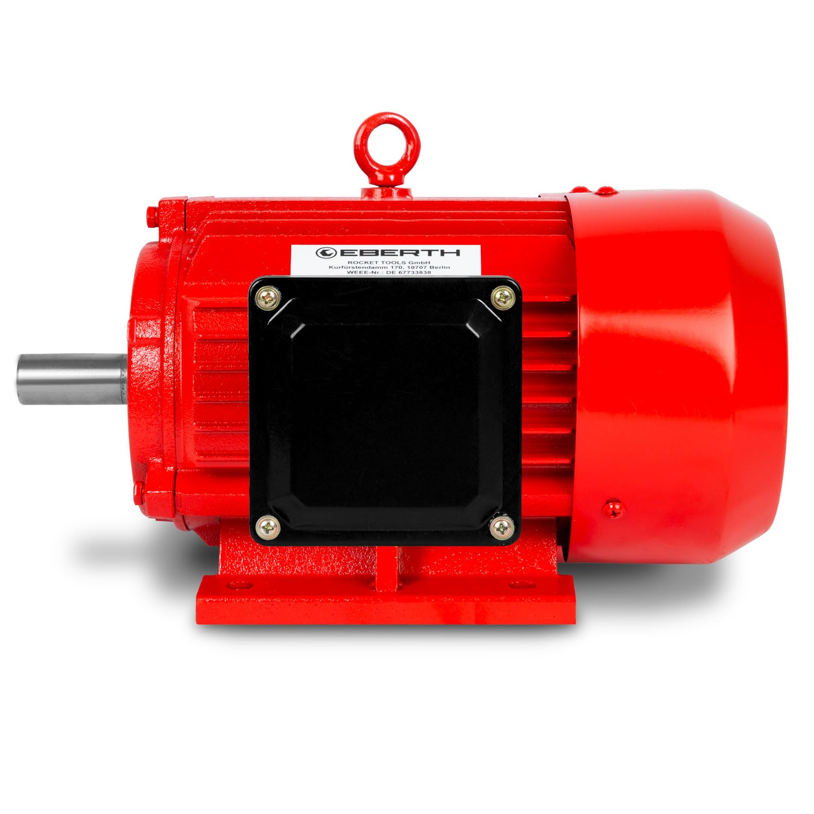 EBERTH 400V Motore Elettrico Trifase con 3kW di potenza, Motore Compressore in alluminio, velocità 2880giri/min, corrente 6,4A, fattore di potenza 0,95, motorino asincrono per uso industriale, 32kg