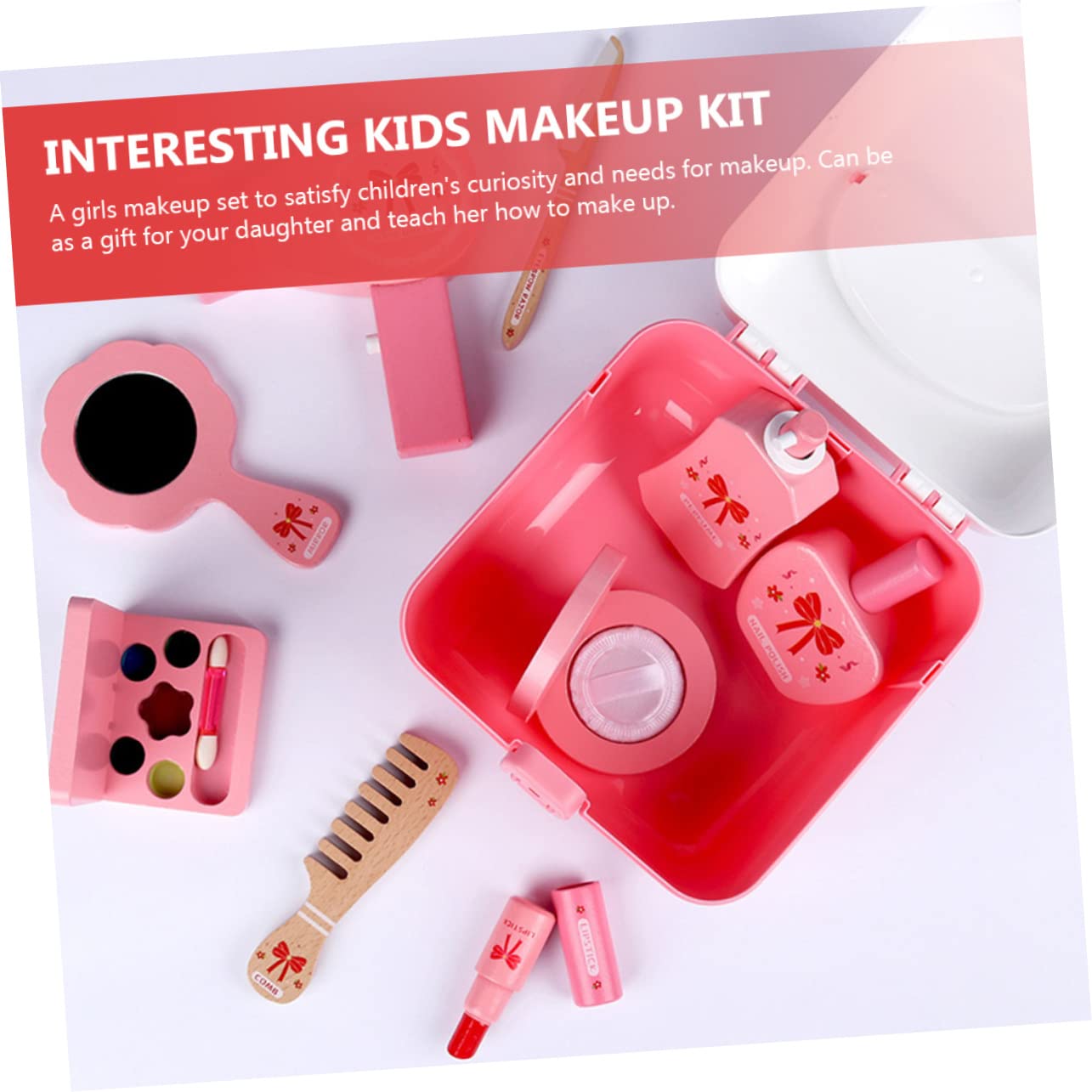HANABASS Spielzeug Kosmetikset Für Junge Mädchen Interessantes Kinderspielzeug Mit Satten Farben Tragbares Schminkset Für Mädchen Kleines Spielzeug Aus Hochwertigem Material