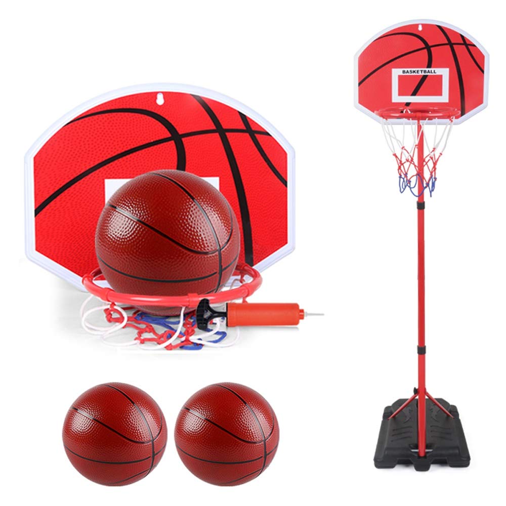 GLBS Basketball Hoop Home Can Be Hung Indoor Lifting Childrens Basketball Stand Stable Base Kids Basketball Hoop Toddler Outdoor Toys For Age 2-10 Years Old