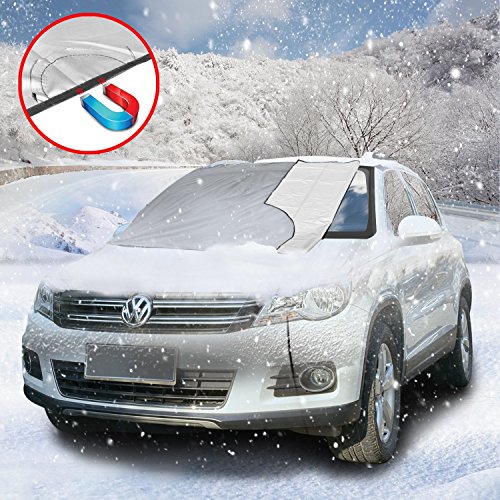 Copertura antipioggia per parabrezza magnetica Ploopy, per auto invernale + estate, antigelo, parasole per parabrezza