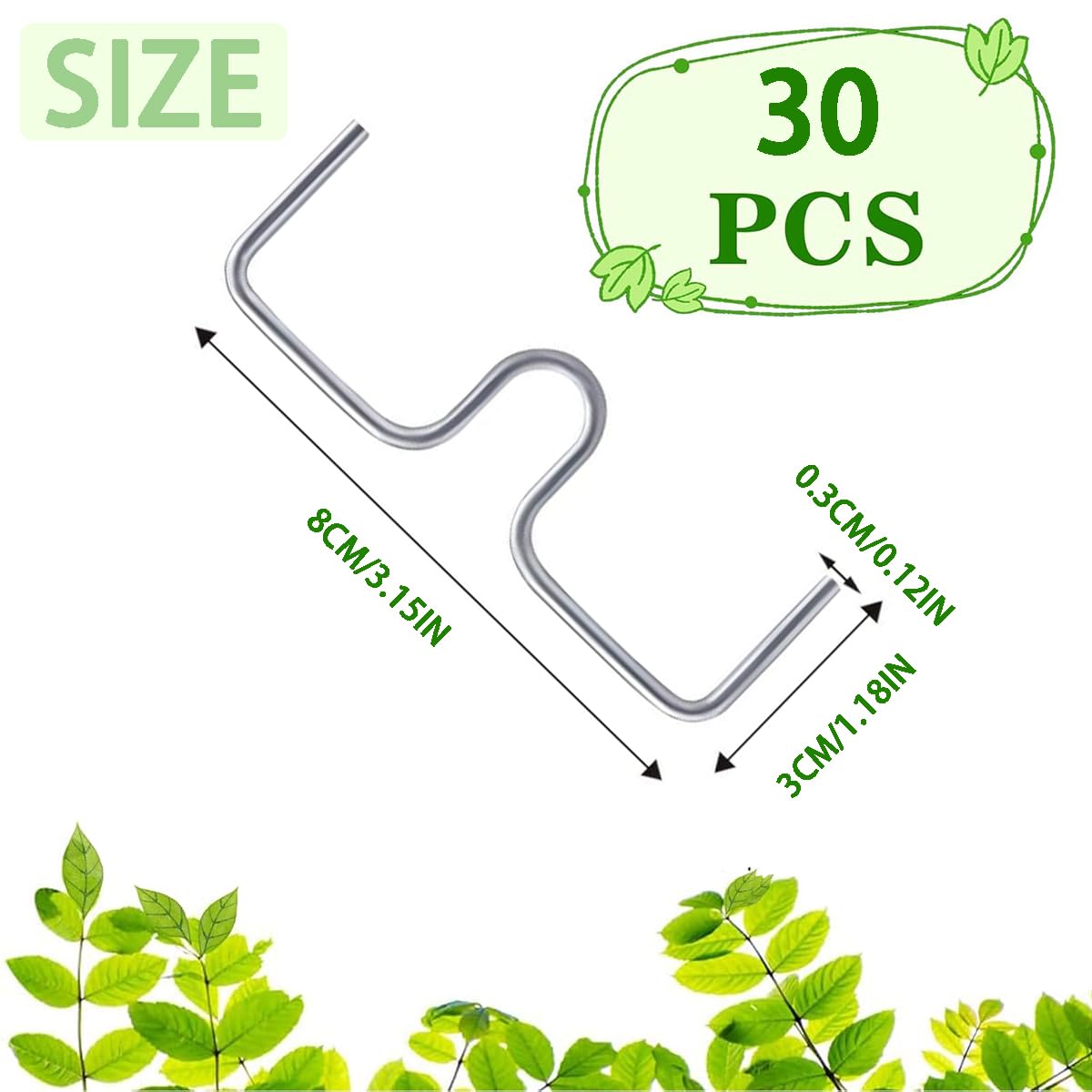 30 Pezzi Estrattori Per Rami Di Albero Da Frutto - Divaricatori In Acciaio Inox - Forme M E S - Attrezzi Agricoli Per Orto E Giardino - 4