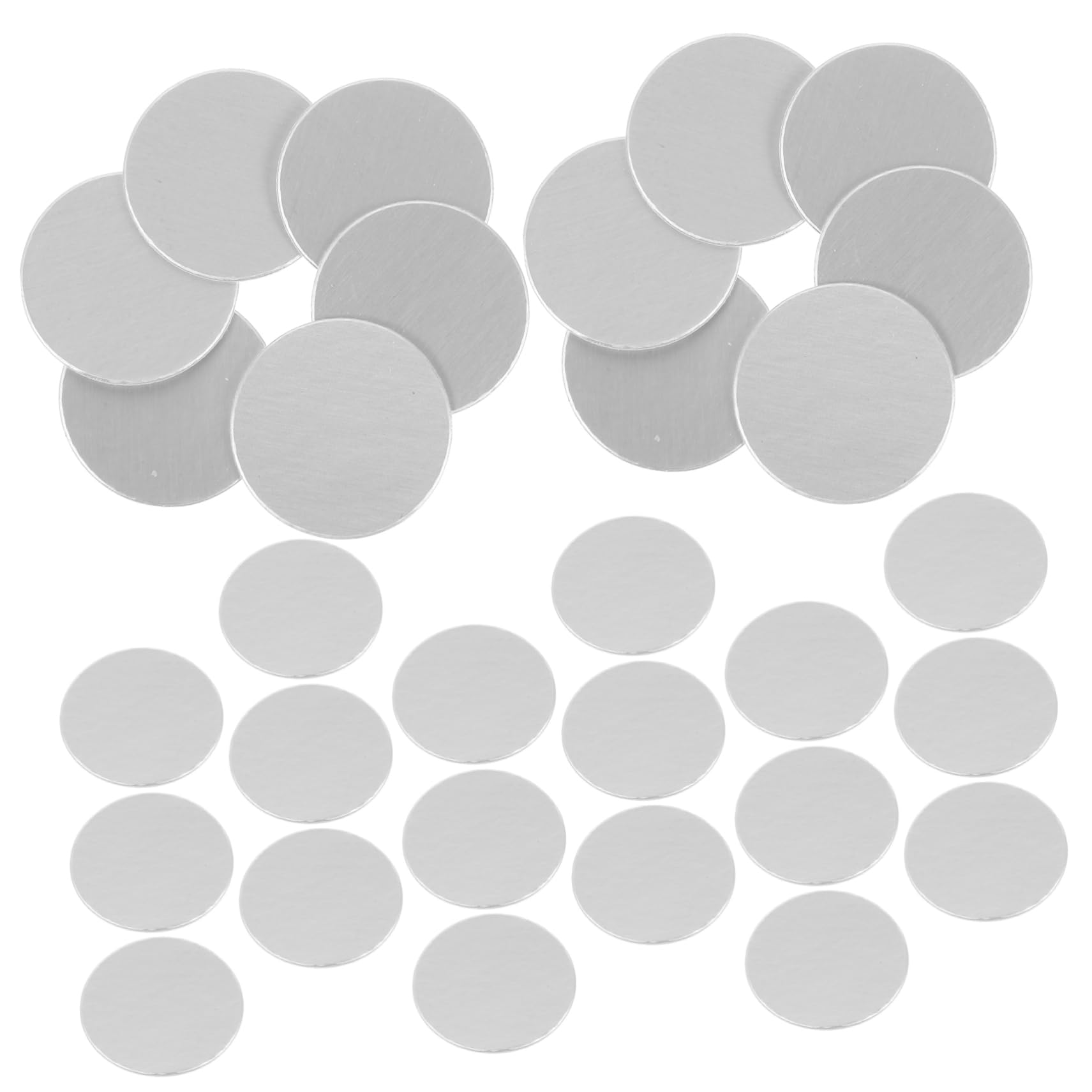 Aluminiumfoliendichtungen und Kosmetikprodukte für Heiße Ätherische Ölflaschen 500 Stück Einfache Druckversiegelung Ölbeständig Silberfarben aus Aluminiumfolie