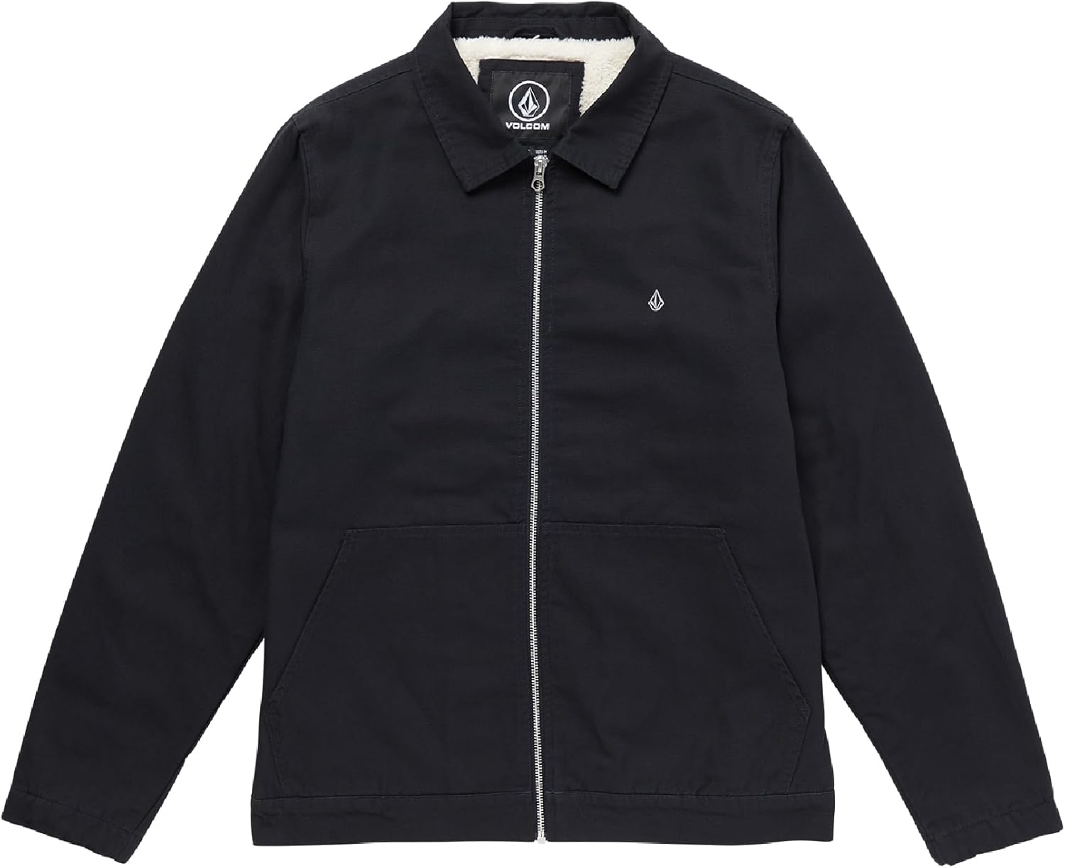 Volcom Men's Palm Drive Faux Sherpa Lined Jacket – Utility Workwear