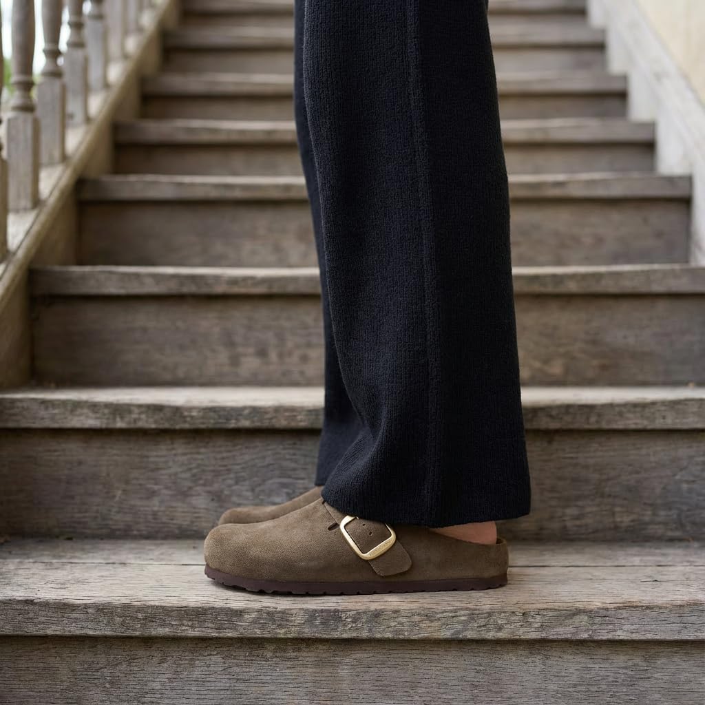 CUSHIONAIRE Rusty Genuine Leather Clogs for Women, Comfortable Slip On Womens Shoes with Adjustable Buckle and Soft Memory Foam - Image 6