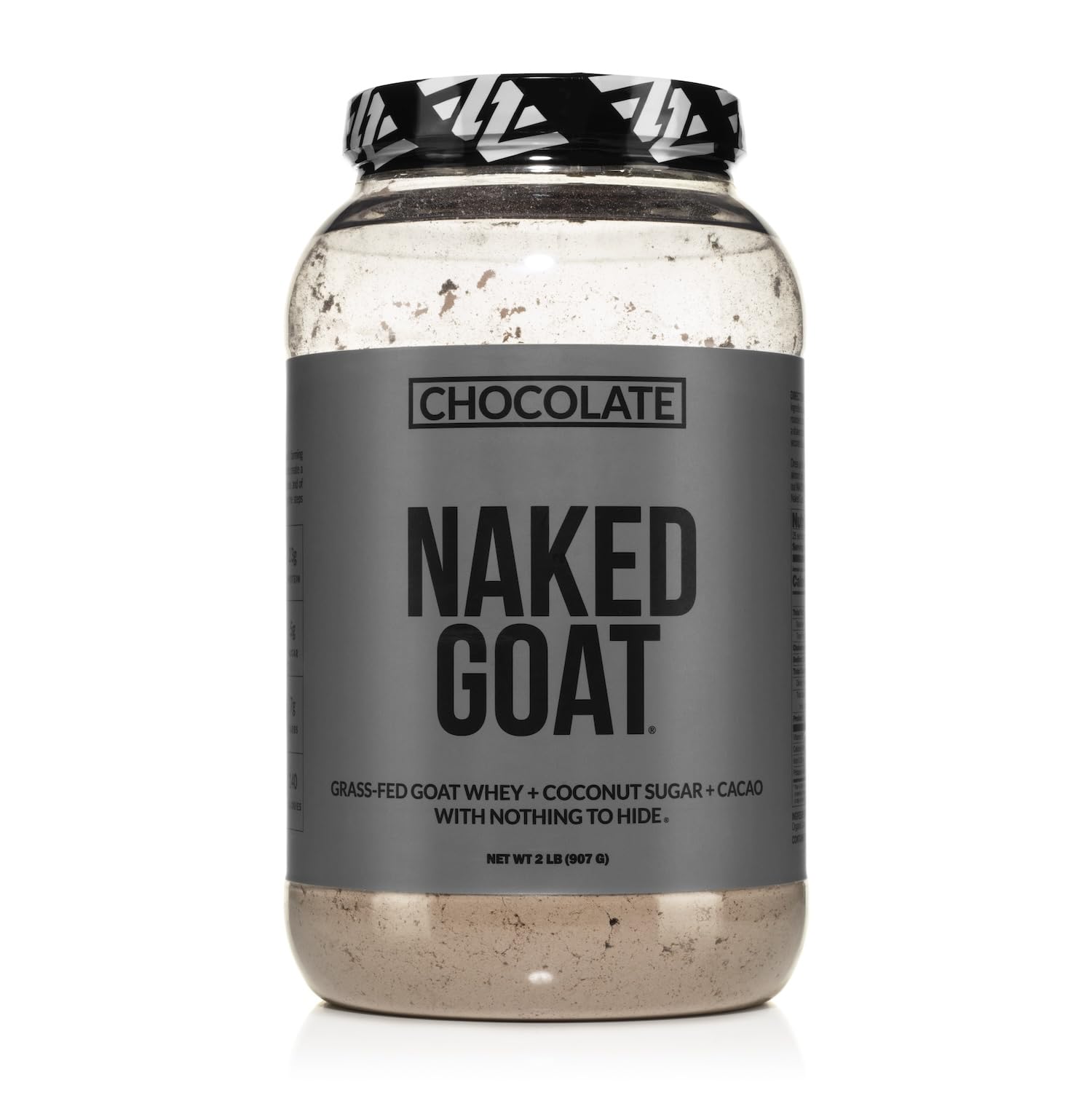 NAKEDGoat Chocolate Protein Powder - Pasture Fed Goat Whey Protein Powder from Small-Herd Dairies - Only 3 Ingredients - GMO Free, Soy Free - All Natural - 23 Grams of Protein - 25 Servings