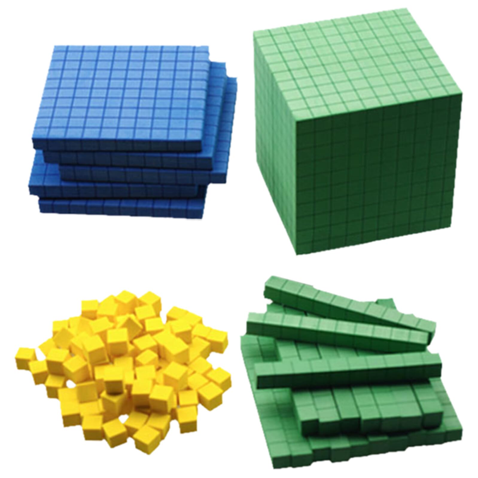 Educational Eva Math Cubes Set for Kids Place Value and Operations