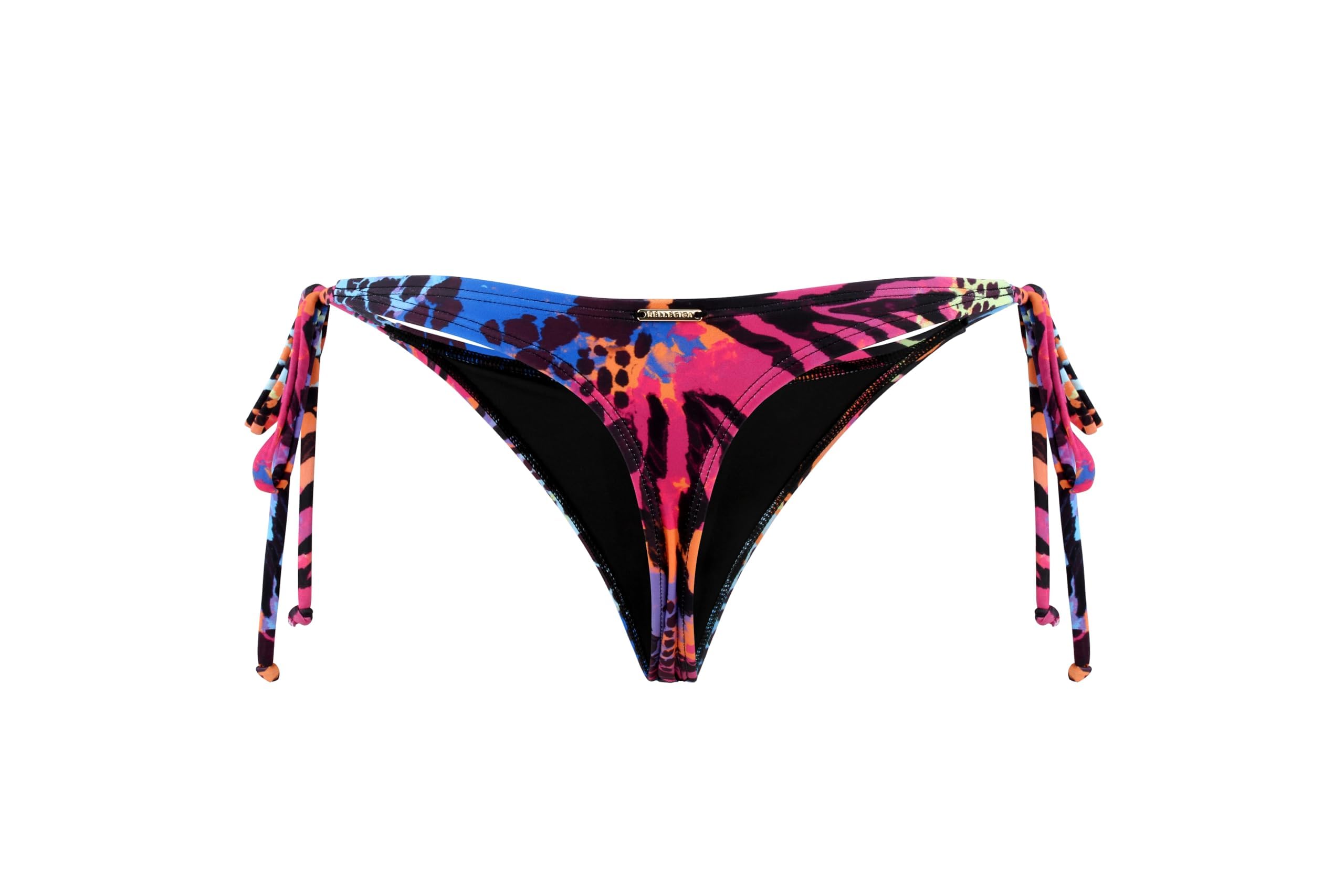 RELLECIGA Damen Bademode Bikinihose Tanga-Unterteil mit Schnürchen Thong Bottom