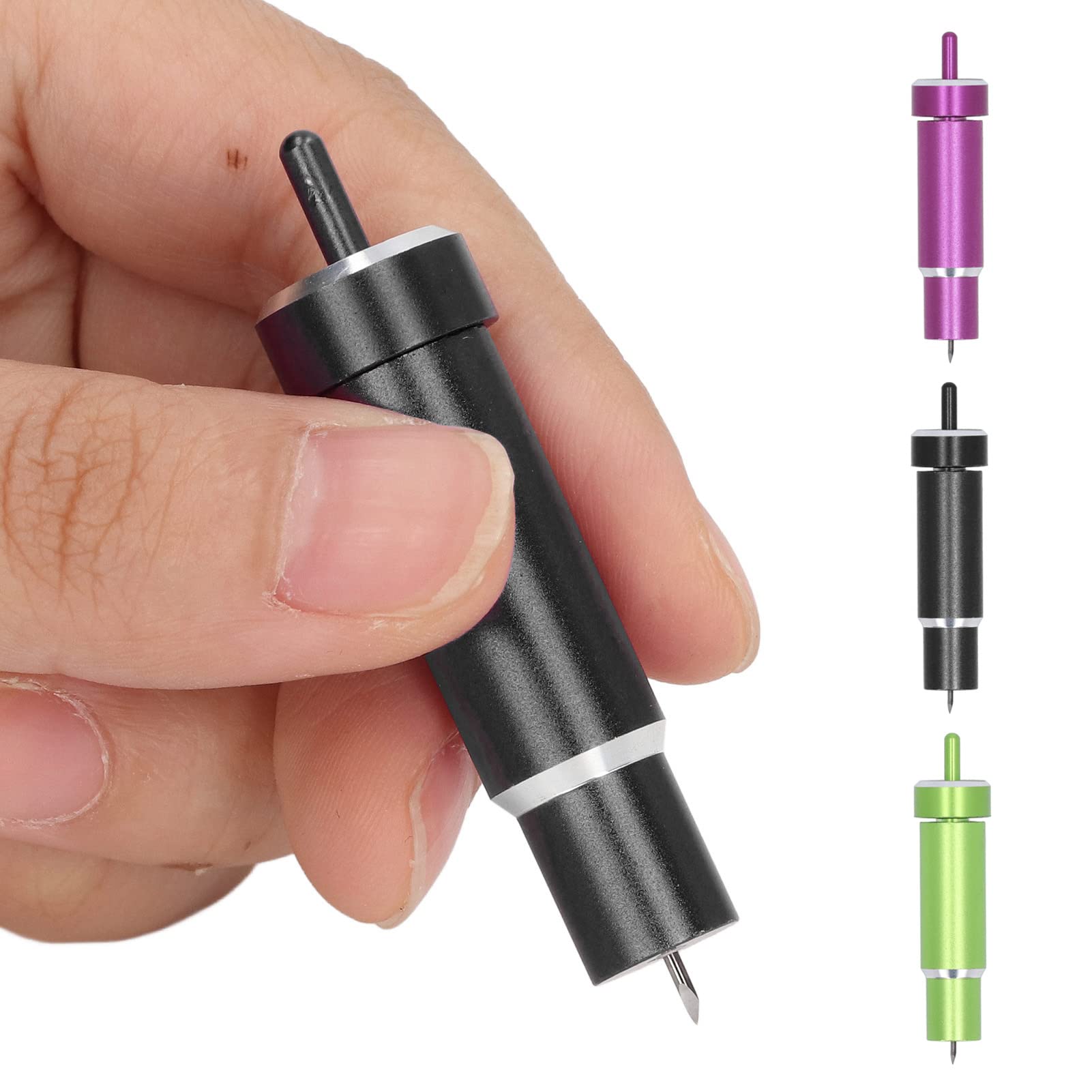 Bonded-Fabric Blade,Bonded Fabric Blade Set Sharply 60 Degree Fabric Fine Point Cutting Blade with Sturdy Housing for Maker Explore(black)