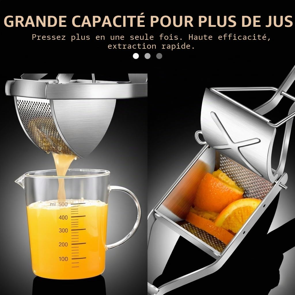 Presse-purée professionnel inoxydable avec grattoir à pâte, lave-vaisselle