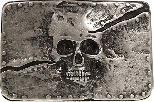 Preisvergleich Produktbild Harrys-Collection Buckle mit Totenkopfmotiv