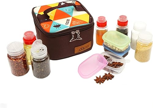 Miniatura 2 de FantasyDay 10 frascos de plástico PET para especias a prueba de humedad con tapa, para camping, picnic, cocina al aire libre, mezclador de especias,