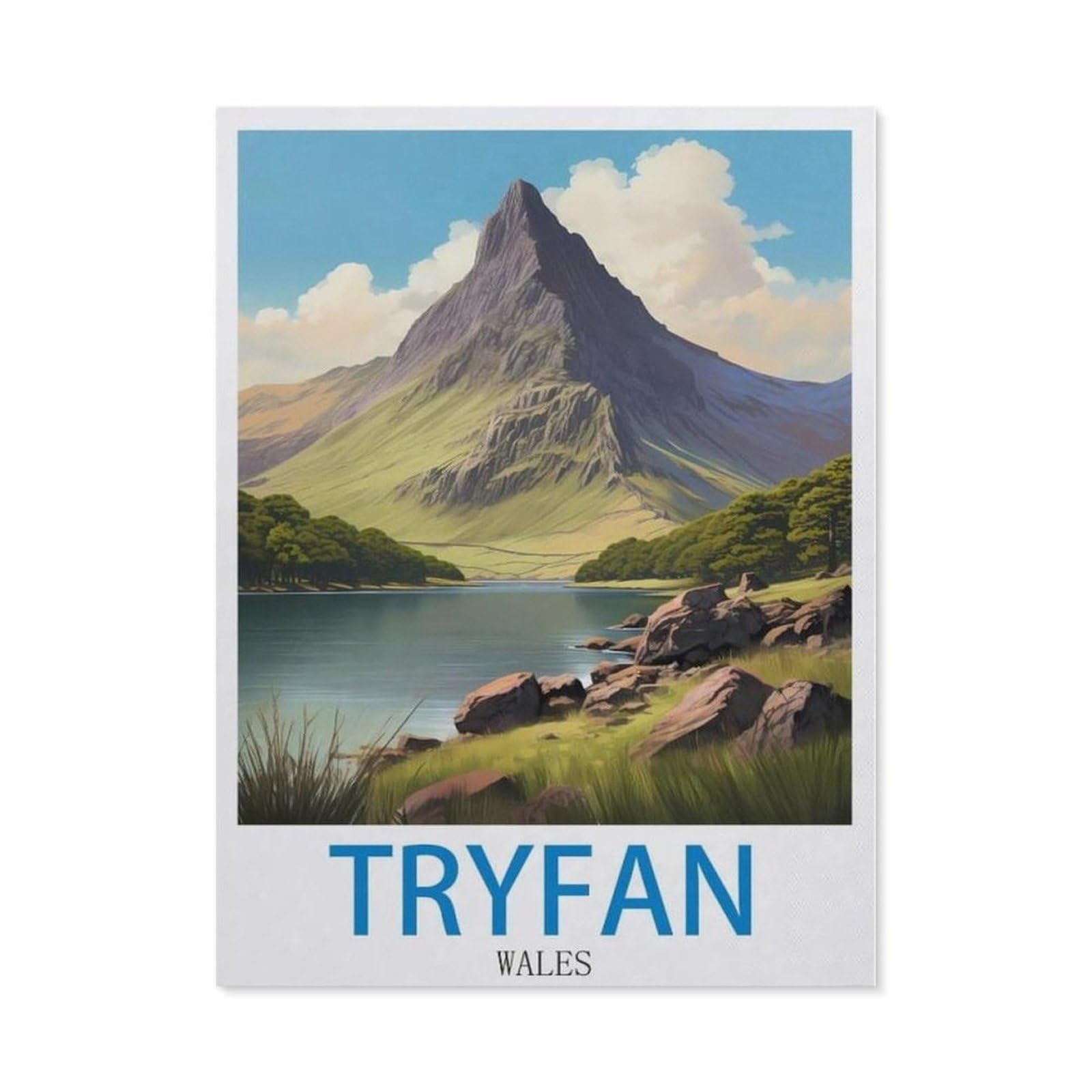 BEAYODKP 5D Diamond Painting Set ，Tryfan Wales（30 x 40 cm）