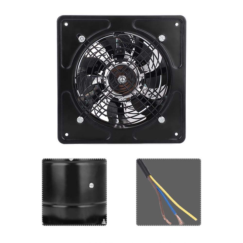 Ventilatore di estrazione da 6 pollici, estrattore d'aria, ventilazione da parete, silenzioso, bagno, garage, 40 W, 220 V, ventilo 1100 m³/h, flusso d'aria e 50~60 dBA