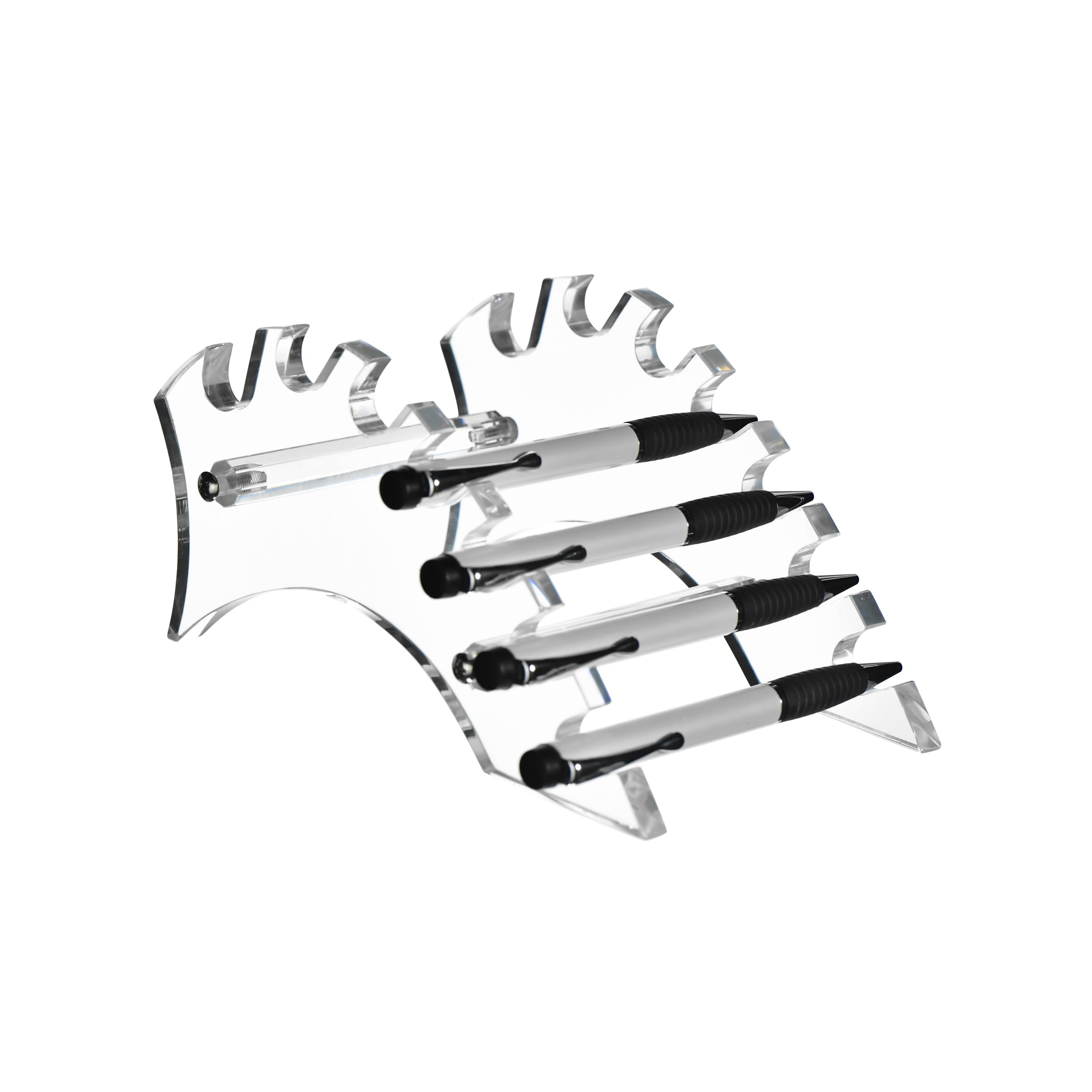 AMT Supply - Porta penne in acrilico, espositore per pennelli da trucco, organizer per pennelli, penne e sigaretta elettronica (trasparente) 7 SLOTS