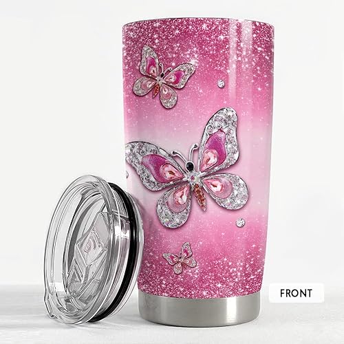 Vista 98 de SANDJEST Vaso de 20 onzas con diseño de águila con la bandera estadounidense, regalos para hombres y mujeres, vasos aislados de acero inoxidable