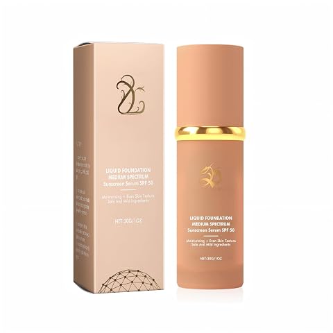 4-in-1 Color-Changing Foundation Cream with Sunscreen - SPF 50 Tinted Moisturizer Primer Concealer Makeup Base Adjusts to Skin