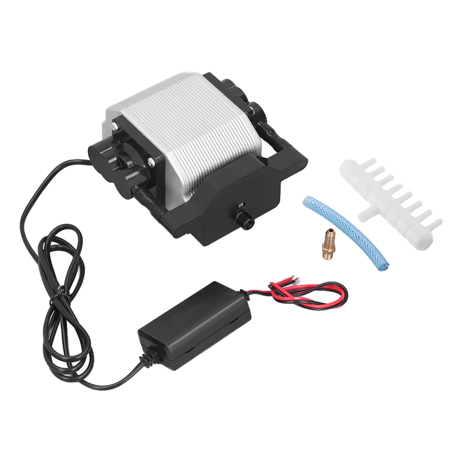 Naroote Pompa Tlenu do Akwarium Energooszczędny Mały Aerator 12 V do Akwariów Domowych 5,1 X 5,1 X 3, Cala