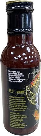 Hot-Headz! Smoked Kickin' Chicken Wing Sauce & BBQ Marinade Medium Hot Sauce for Hot Wings and Chicken Barbecue Marinade. Great Gift for Meat and Hot Sauce Lovers. (354ml)
