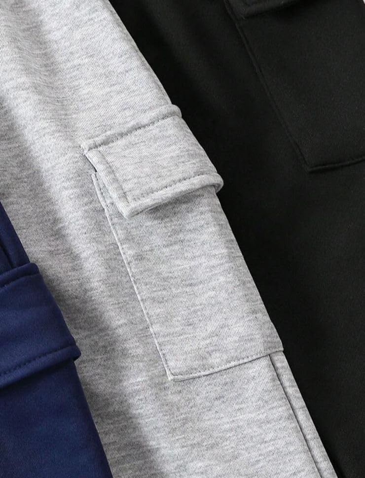 Image of Kids Toddler Unisex Casual Regular wear Jogger fit Cargo Pant (Boys Cargo Pant- 3pcs)