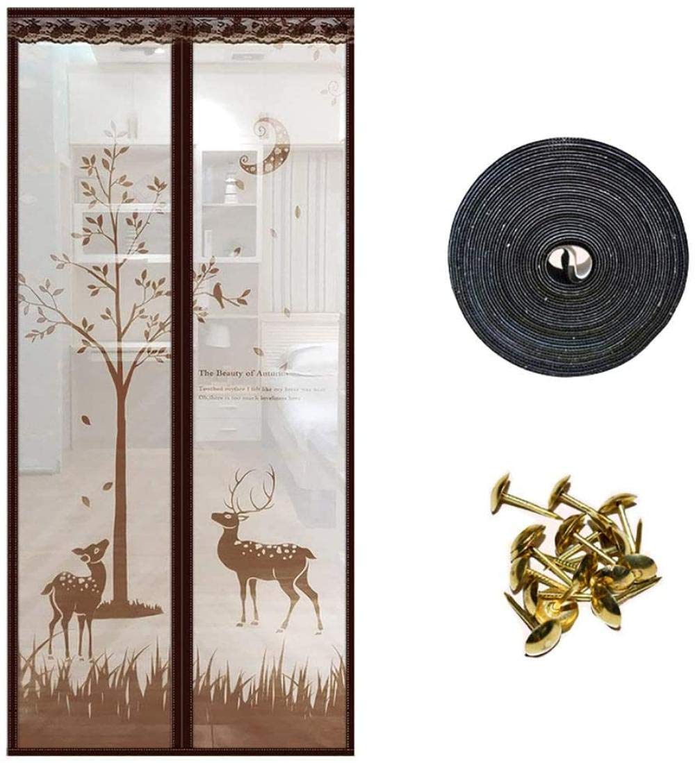 Moustiquaire pour porte magnétique pliable écran anti-moustique fenêtre rideau filet 100x210