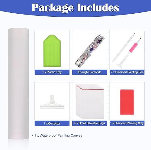 MXJSUA Kits de pintura de diamantes de luna de fantasía para adultos kits de pintura de diamantes de mariposa de cielo estrellado para principiantes