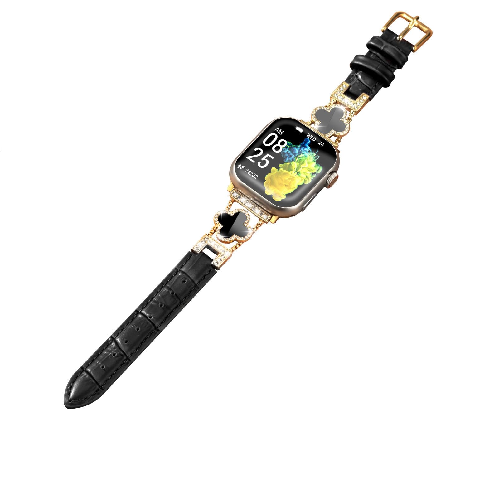 Fidzvsts Leather Straps Compatible with Apple Watch Women