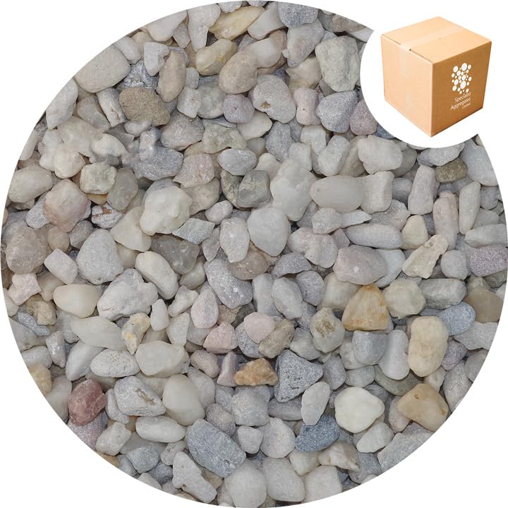 Specialist Aggregates ® - 15kg Fish Tank Gravel - Natural/White Decorative Gravel/Stones | Aquarium | Terrarium | Home | Garden | Vase | Art | Craft | 11 COLOURS | UK Manufacturer