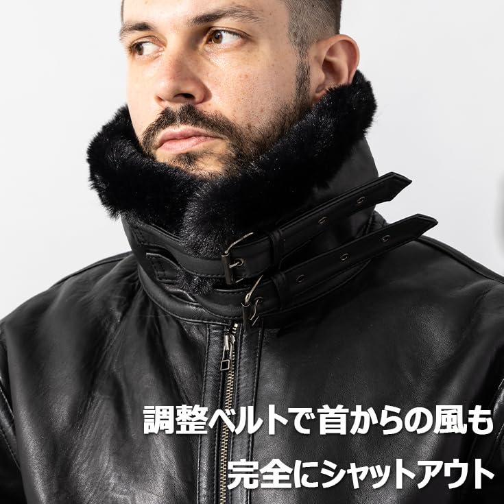 Amazon.co.jp: Liugoo Leathers(リューグーレザーズ): B-3 フライト