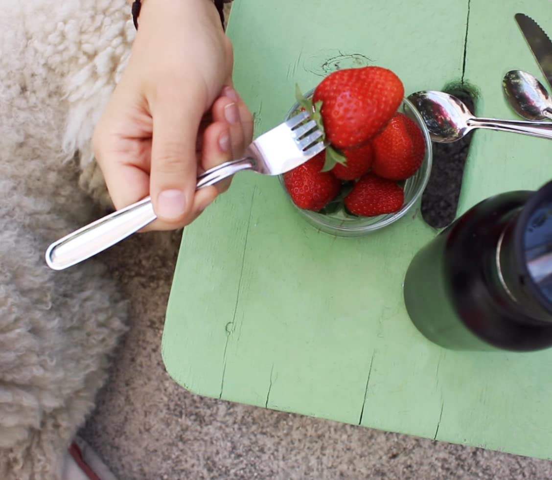 Pintinox USE&REUSE 50 coltelli acciaio inox nichel free, alternativa alle posate monouso in plastica e legno. Lavabili in lavastoviglie e riutilizzabili o riciclabili (50 coltelli)