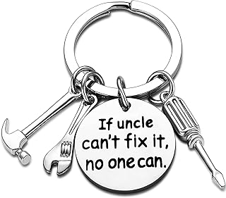 Uncle Gifts Funny Uncle Keyring Birthday Gift for Uncle Key Ring Uncle Keychain (to My Uncle)