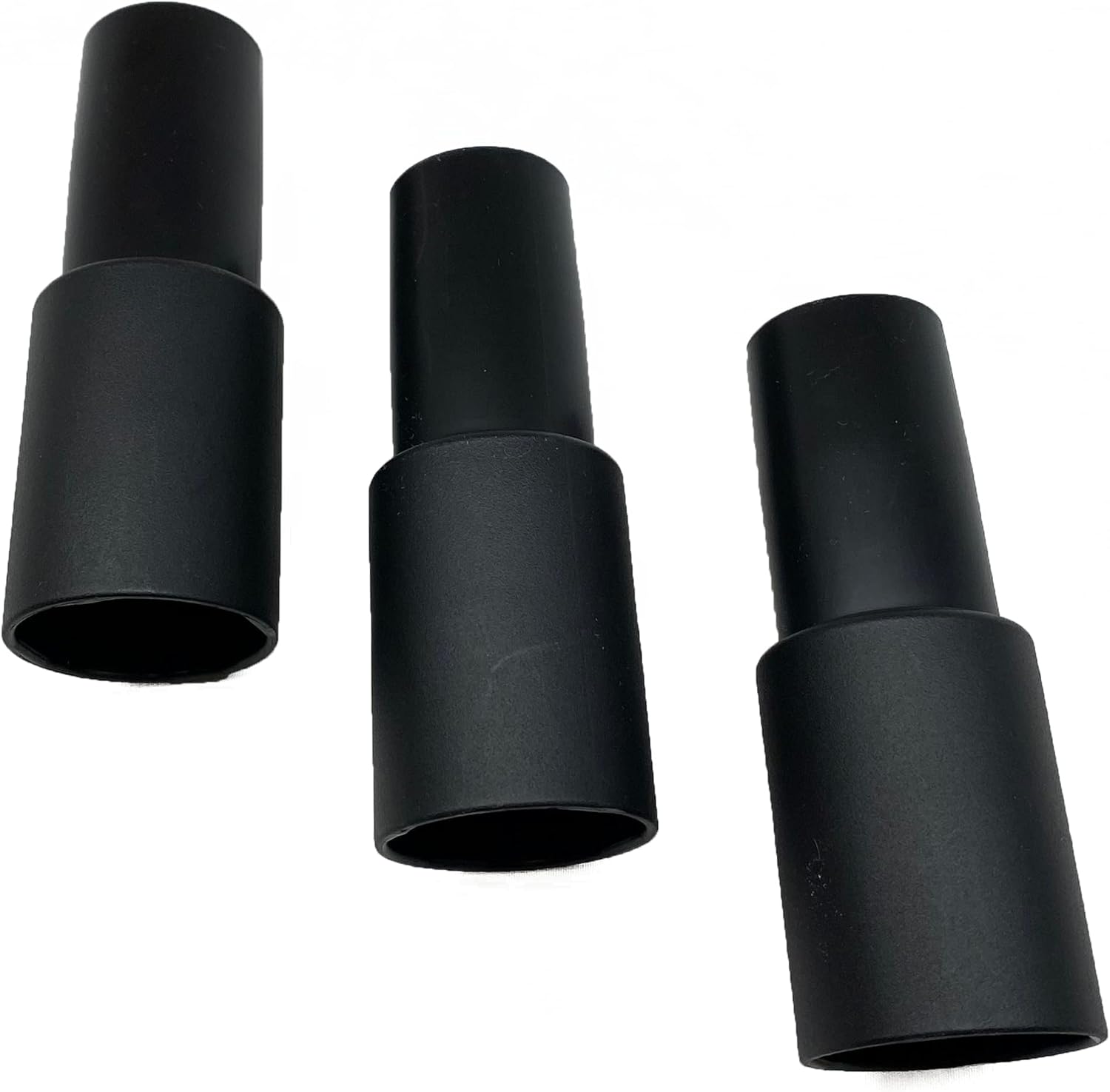 Wessel-Werk Vacuum Hose Adapter 3-Piece pack of 1 3/8-inch to 1 ¼ inch Wet or Dry Universal Black Plastic Adapters for Vacuum Attachments