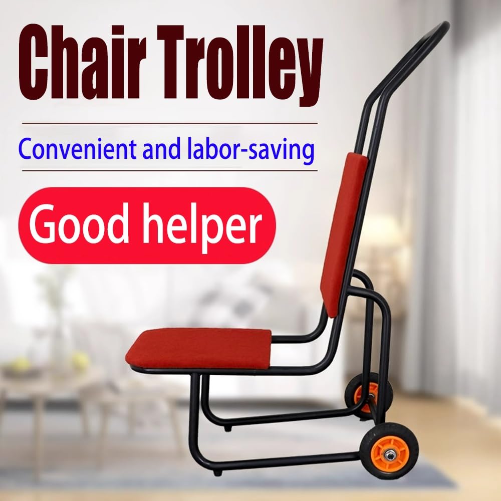 Sedia Dolly con capacità di 10 sedie per riporre e trasportare facilmente sedie impilabili
