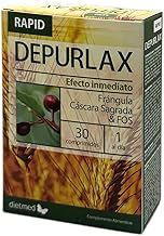 Dietmed | Depurlax Rapid - 30 Comprimidos | Cáscara Sagrada y Fos | Efecto Inmediato | 1 Al Día