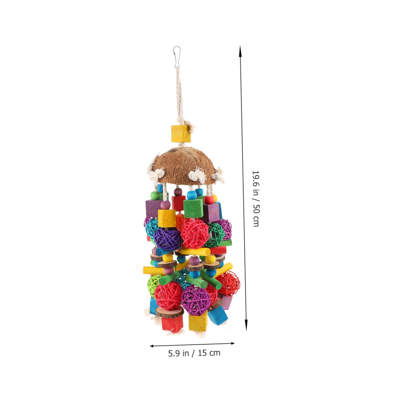 COLLBATH 1pièces Jouet Coquille De Suspendu pour Perroquet Accessoire De Mâchage pour Oiseaux