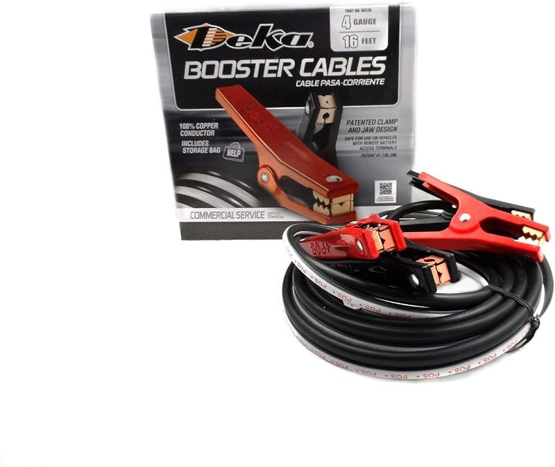 Cabo de transferência de bateria Deka 4 AWG com 4,88 m