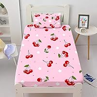 Vista 12 de Juego de Sábanas de Cama Individual para Niñas con Diseño de Axolotl Rosa - Ropa de Cama 3D Kawaii de Océano - Juego de Sábanas de Microfibra Super