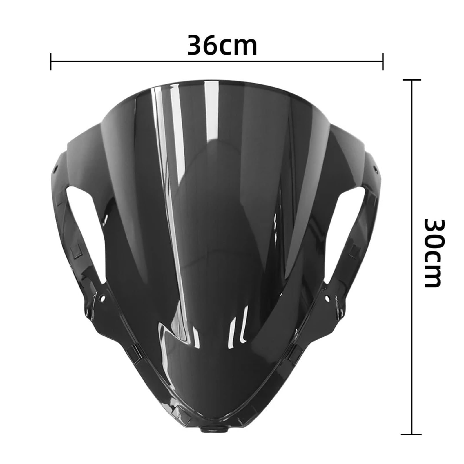 Parabrezza Moto Spoiler Per Kawasaki Per ZX6R 2024 Parabrezza Moto Parabrezza Deflettori Antivento Protezione Scudo Parabrezza Per Moto(Light Smoke)