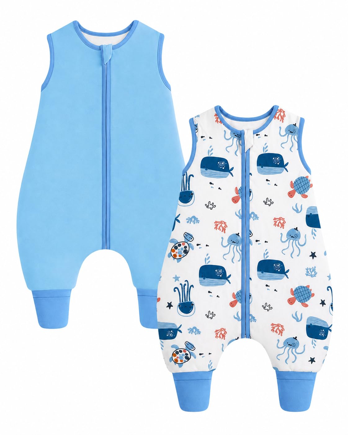WYTbaby 2 pack Baby Sleeping Bag 1.5 Tog With Legs