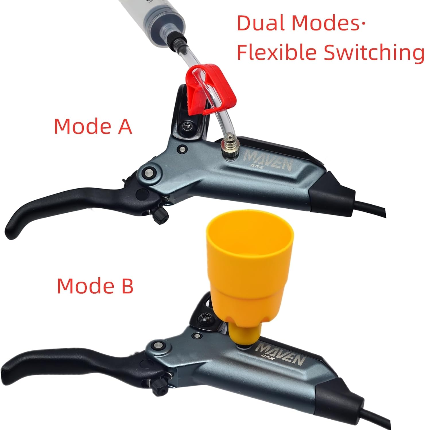CYCOBYCO Bike Brake Bleed Kit for SRAM DB4 DB6 DB8 Maven Motive Series, Mineral Oil Hydraulic Disc Brake Bleeding Tool Set for MTB & Road Bicycles