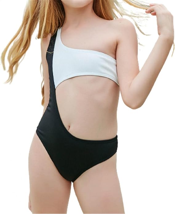 Amazon Co Jp ベビー水着 Shopyruder 女の子 傾斜した肩のスイムウェア カラーブロック ビキニ スイムスーツ ファッション ワンピース水着 ビーチ 水着 レディース 一体型 スクール水着 夏 人気 スクール プール 旅行 温泉 水遊び 海水浴 スポーツ アウトドア