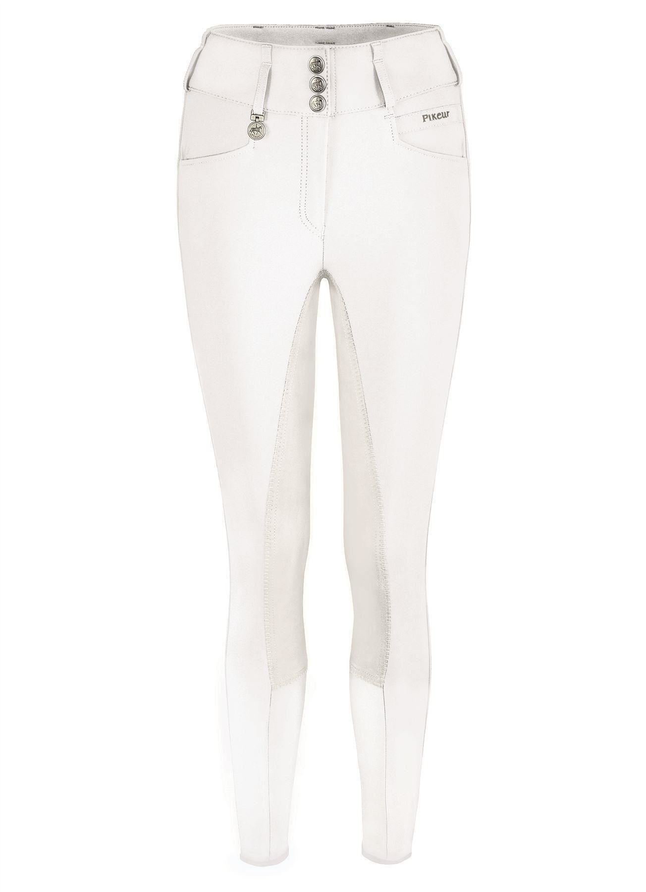 Pikeur Candela Full Seat High Waist Breeches - White: 14/42