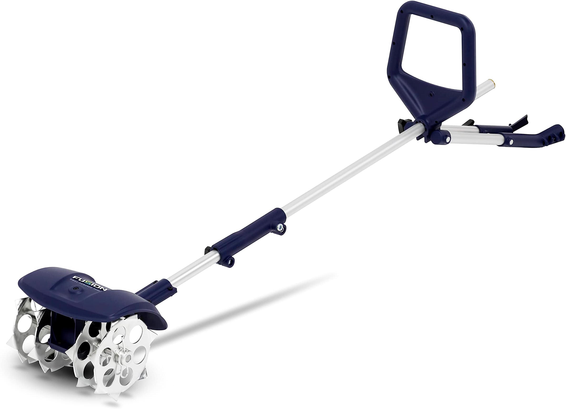 Fusion Drill-Powered Cultivator, Compatible with Most Cordless Drills, Adjustable Cultivating Width Up to 8”, Cultivating Depth Up to 5.5”, Adjustable Length, Model: 46007