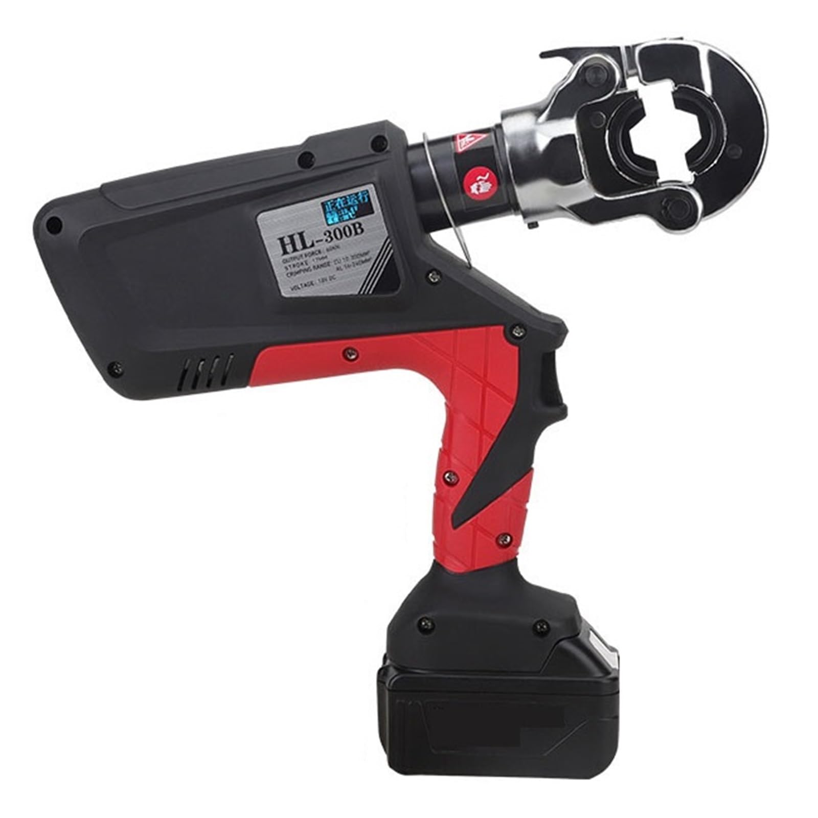 Smtyxs One Color Handheld Electric Hydraulic Pliers Various Models Lithium Battery Crimper For Wires Cables Terminal Crimping Hand Tools Secure Crimping(Hl-300B)