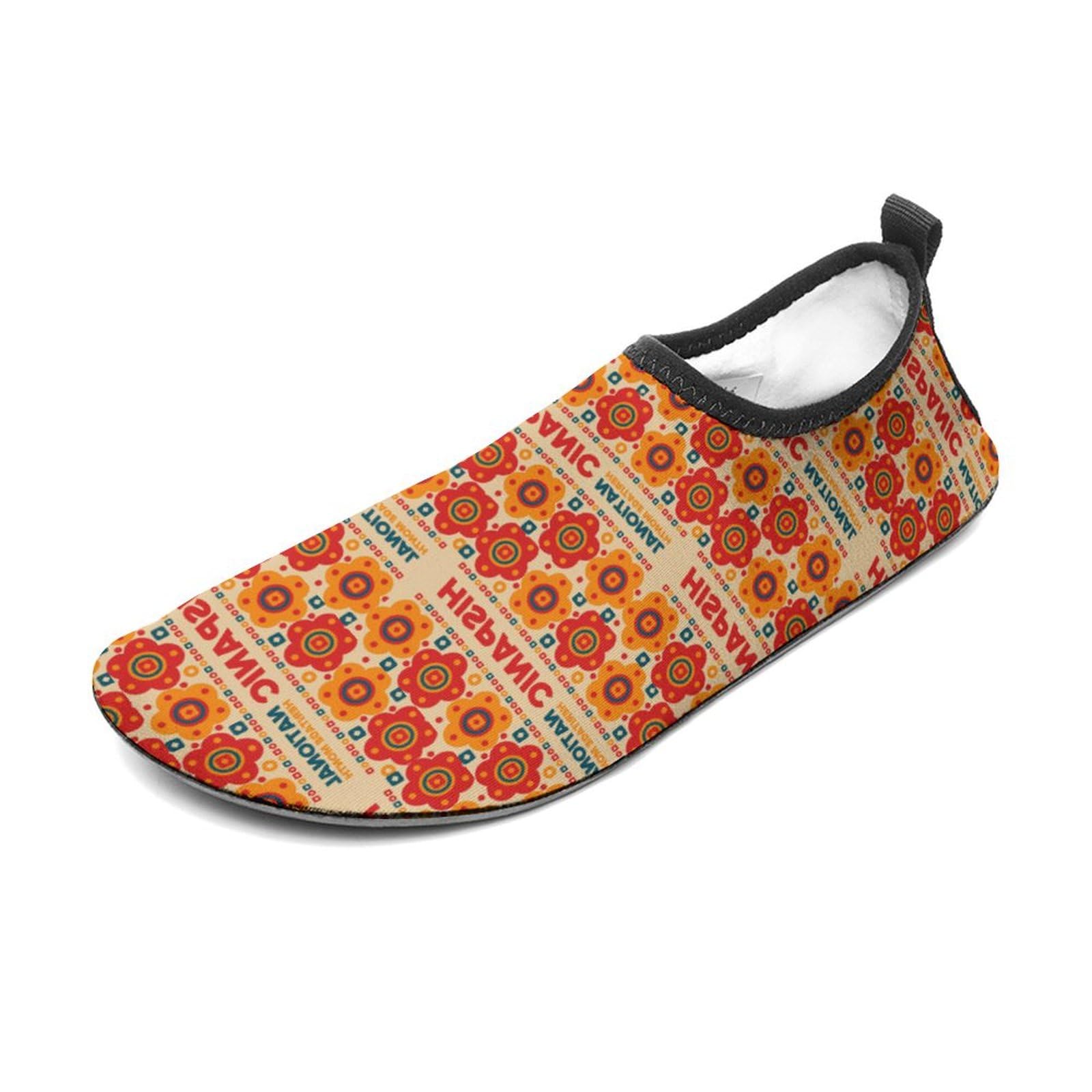 National Hispanic Heritage Month Water Shoes Beach Shoes Aqua Socks for Women Men Swimming Yoga