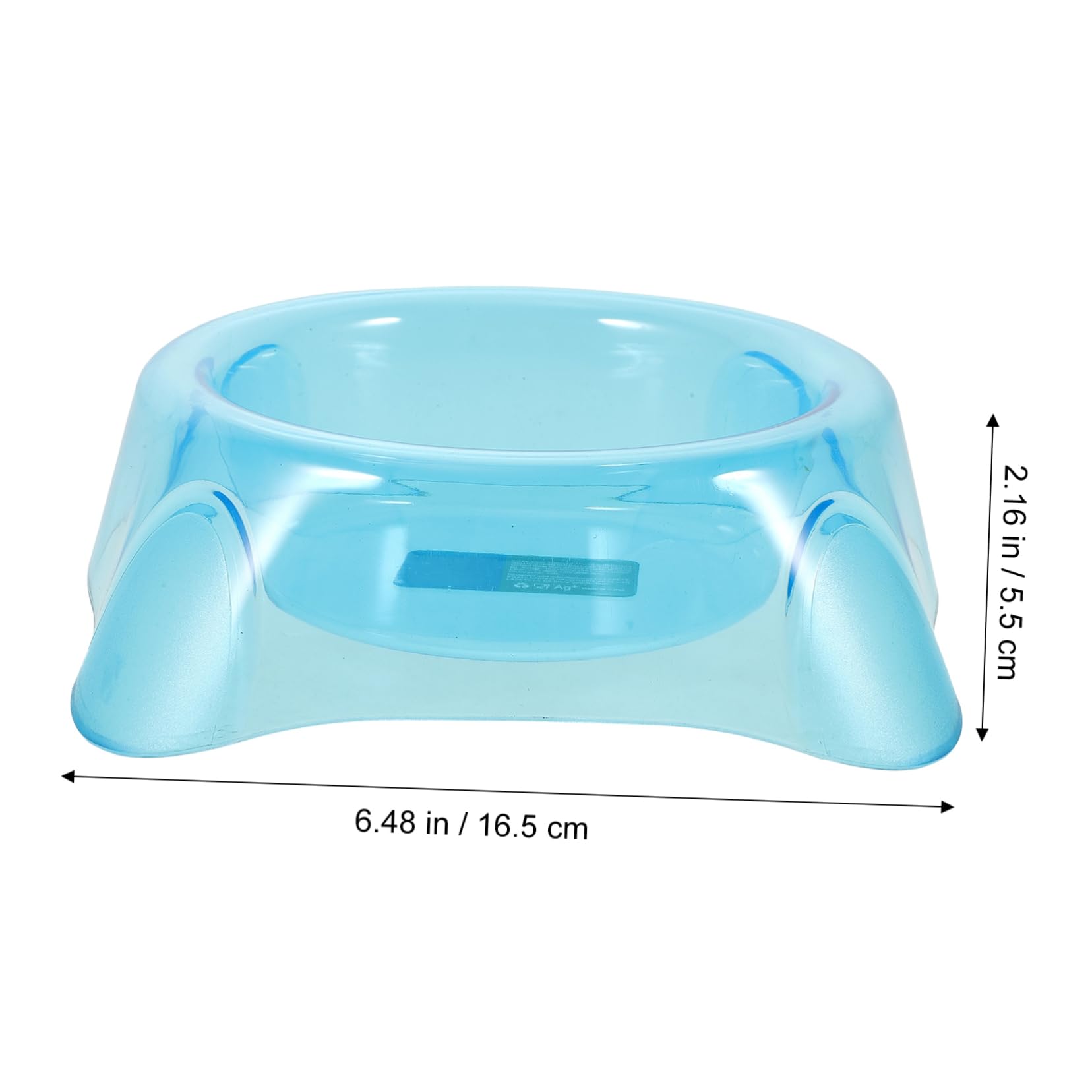 Abaodam Tilted Elevated Dog Bowl Non Slip Feeder for Food Water Clear Puppy Bowl with Smooth Surface Stable Cats Convenient Easy to