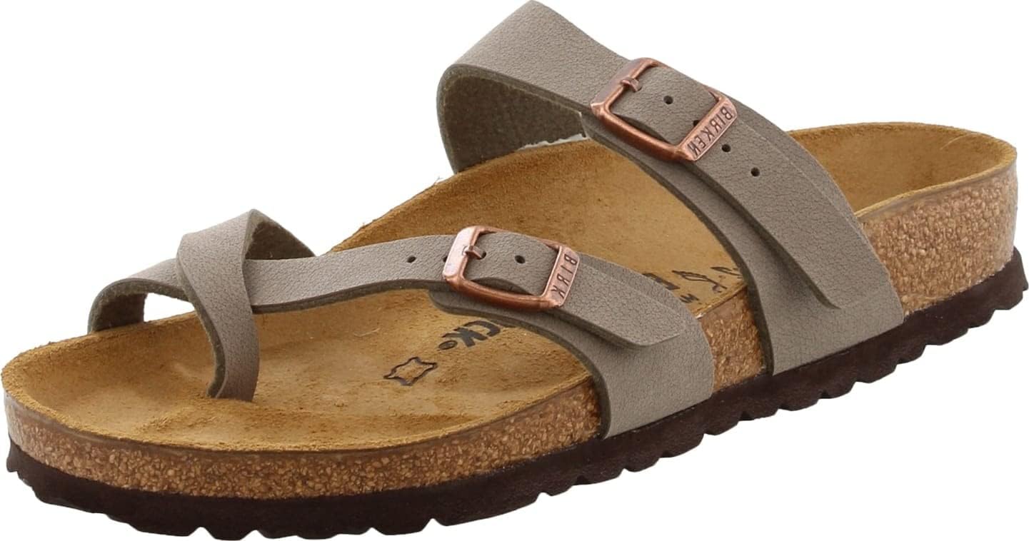 Women's Mayari Thong Sandal,Stone,EU Size 41 / Women's US Size 10-10.5