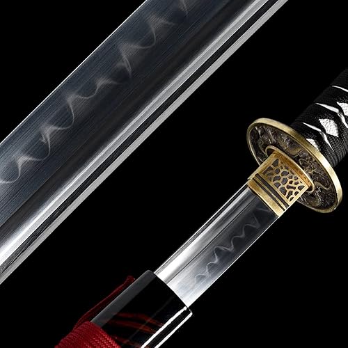 Miniatura 4 de Handmade Katana,Japanese Samurai Sword Katana,104010601095 Damascus Steel,T10 High Carbon Steel Clay Tempered,Full Tang