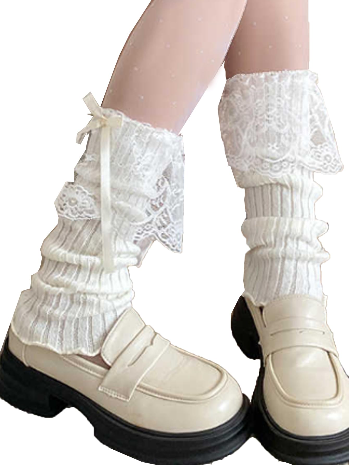 Sksshion Women's Y2K 80s Leg Warmers Socks Rib Knit Boot Socks | Knit Boot Socks cute legwarmer for winter kawaii leg warmers for girls