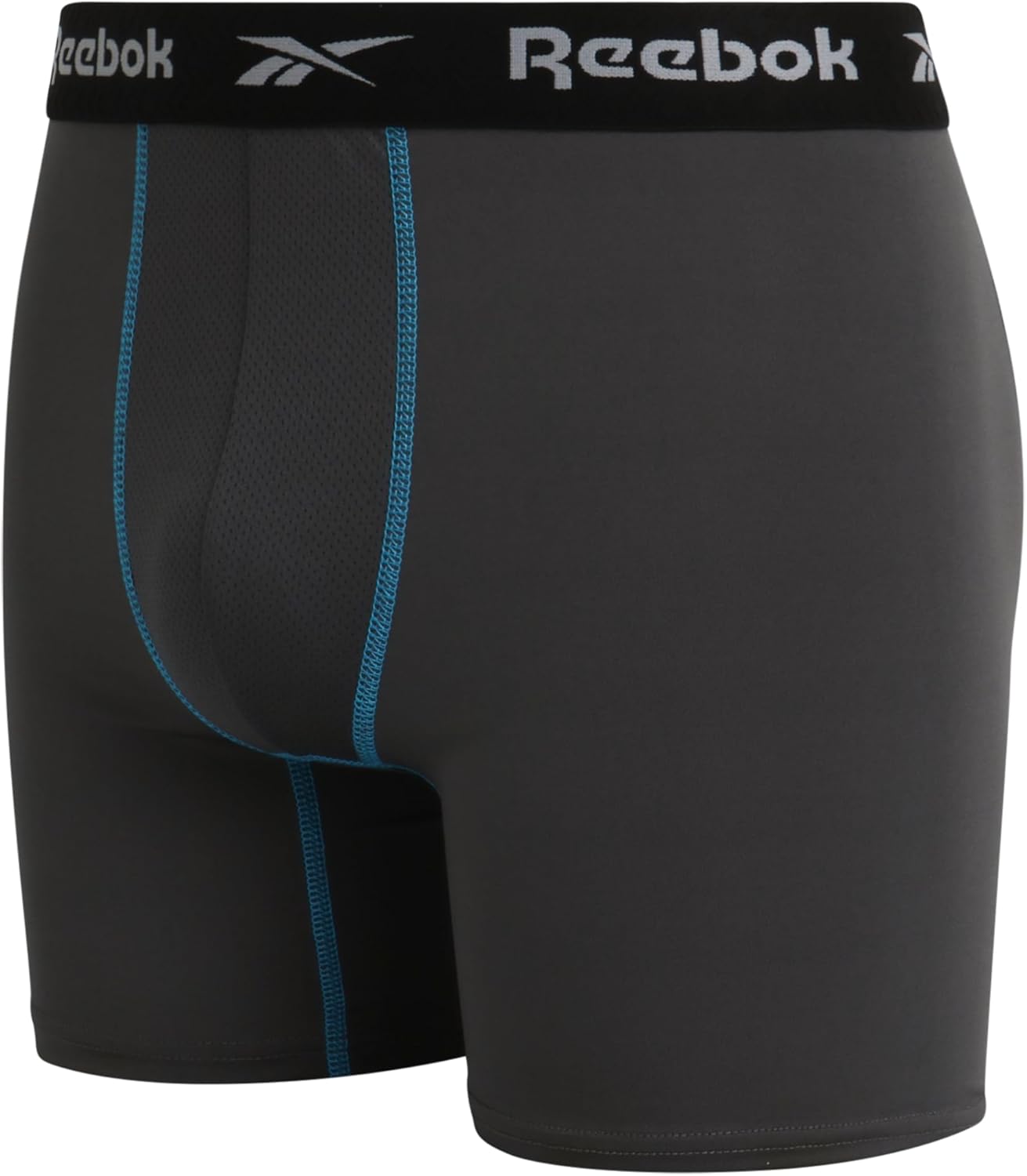 Reebok Mens Boxer Briefs - 6 Pack 6'' Inseam Moisture Wicking Mens Underwear Tag Free Boxer Briefs with Contour Pouch - Image 5